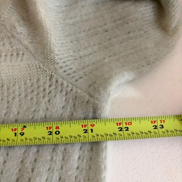 New York Laundry Sweater Women's XL Green Wool Blend Sheer Eyelet Pullover NWT - Picture 8 of 8